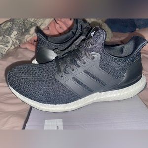 Adidas ultra boosts, womens size 8.5, black and white